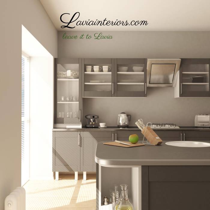 Modern kitchen cabinets and countertops